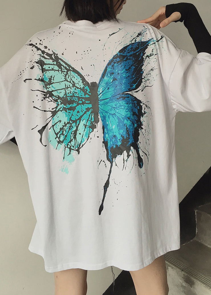 Loose Black O Neck Print Cotton Mens Graphic Tees Summer
