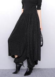 Luxury Minimalism Lantern Pants With Textured Gold Pattern