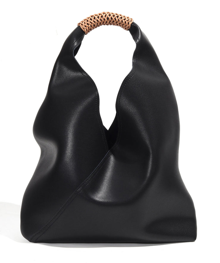 Minimalist Luxury White Calf Leather Shoulder Bag