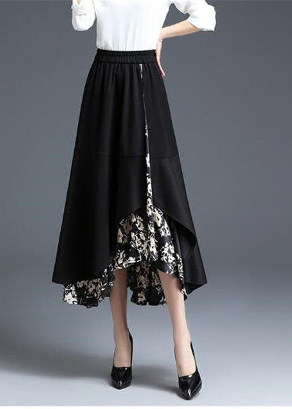 CHIFFON ASYMMETRICAL SKIRT