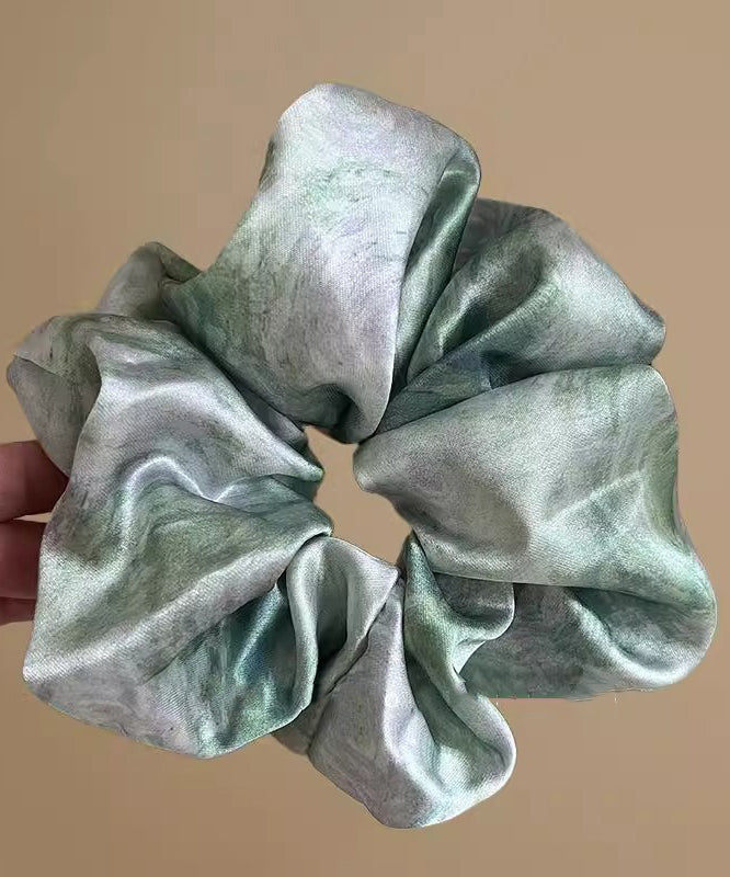 Modern Blue Satins Tie Dy Hair Band