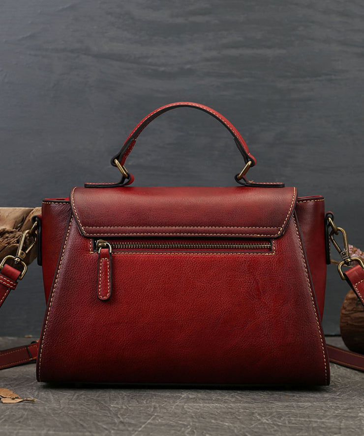 Modern Brown Jacquard Calf Leather Women&