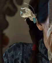 Modern Colorblock Alloy Zircon Koi Fish Hairpin