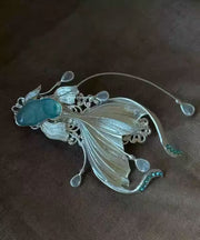 Modern Colorblock Alloy Zircon Koi Fish Hairpin