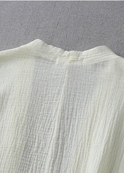 Modern Milk White Oversized Cotton Cardigan Spring