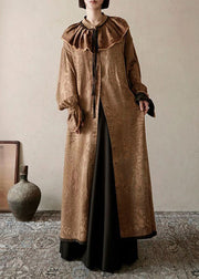 Modern Oversized Jacquard Wear On Both Sides Trench Coats Spring