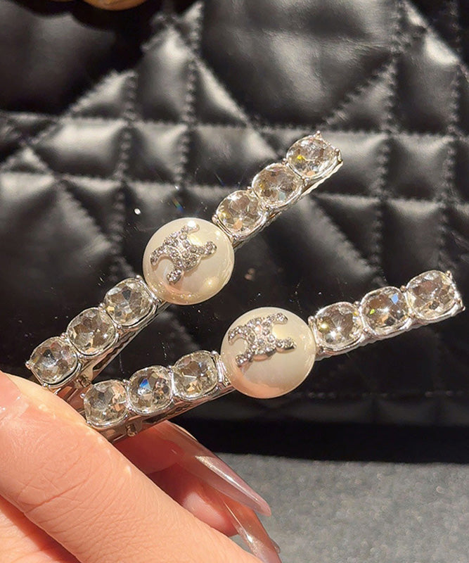 Modern Silk Alloy Zircon Crystal Hairpin