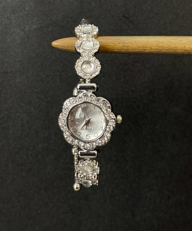 Modern Silk Alloy Zircon Hardlex Crystal Tassel Watches
