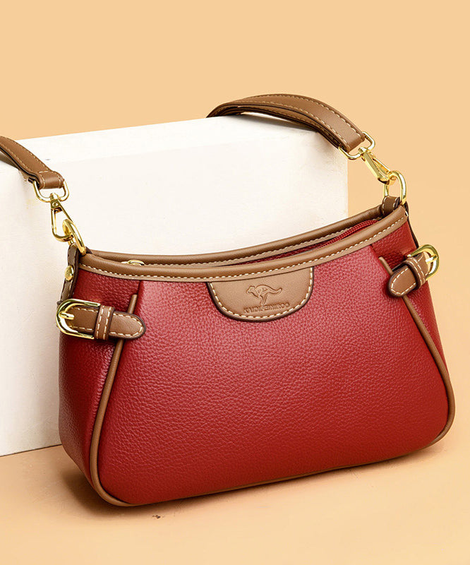 New Beige Durable Calf Leather CrossBody Bag