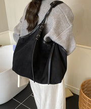 New Brown Large Capacity Suede Shoulder Bag