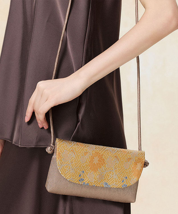 New Chinese Style Silk Versatile Clutch Crossbody Bag