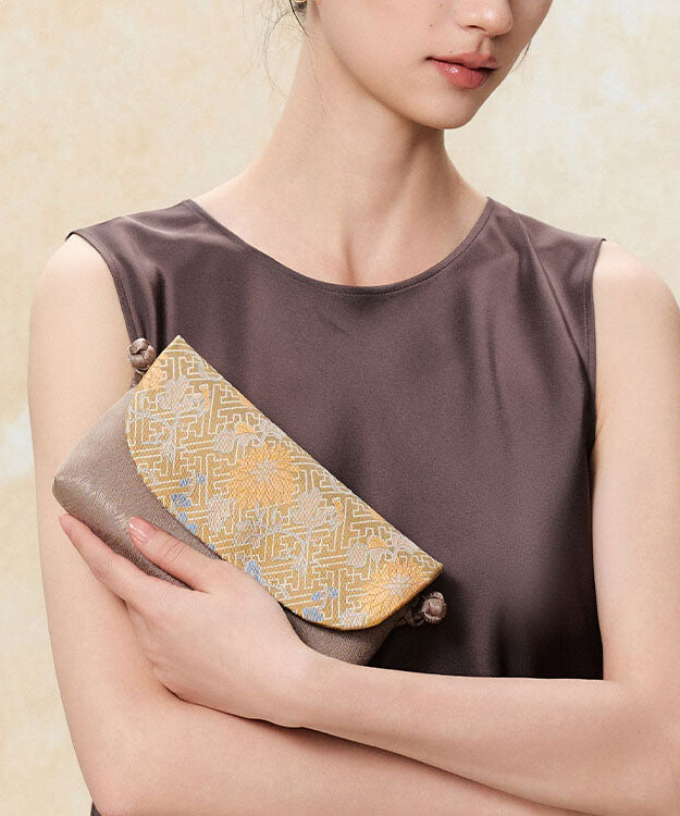 New Chinese Style Silk Versatile Clutch Crossbody Bag