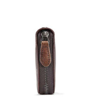 New Coffee Calf Leather Embossed Fashion Women Wallet