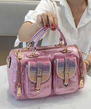 New Fashion Silver Calf Leather Sequin Large Capacity Tote Bag