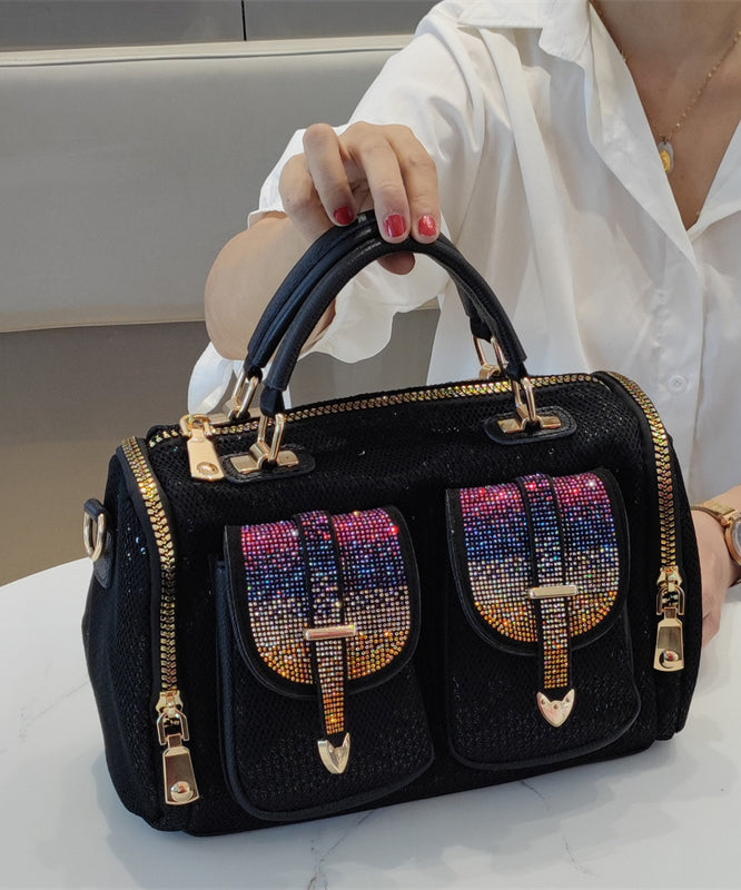 New Fashion Silver Calf Leather Sequin Large Capacity Tote Bag