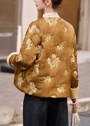 New Green O Neck Embroidered Fine Cotton Filled Jackets Winter