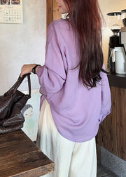 New Green V Neck Ruffled Patchwork Cotton Shirts Fall
