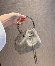 New Handmade Diamond Studded Metal Glitter Water Pouch Bag