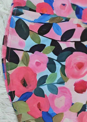 New O-Neck Print Button Cotton Shirt Spring