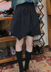 New Purple Asymmetrical Button Pockets Cotton Two Pieces Set Summer