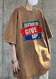 New Purple Print Oversized Cotton Men T Shirts Half Sleeve