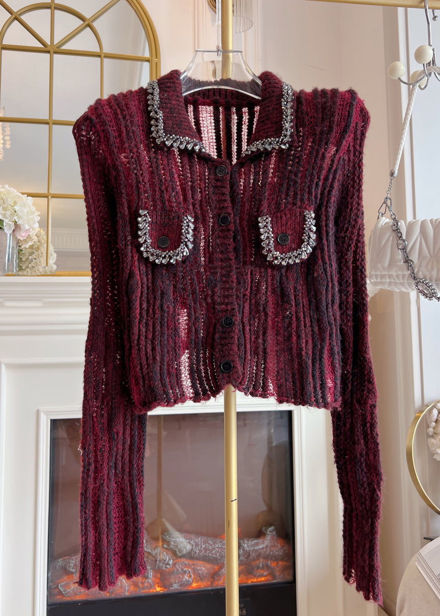 Hollow Out Patchwork Knit Sweater