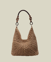 New Retro Hollow Out Knit Womens Shoulder Bags