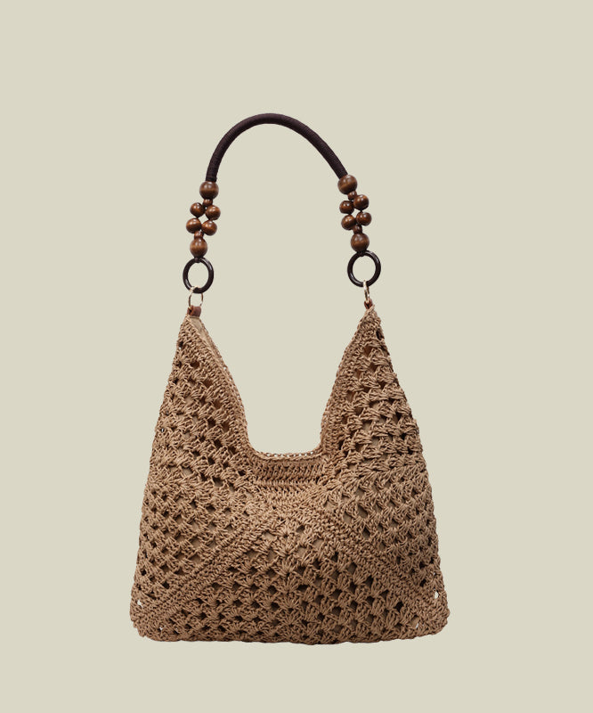 New Retro Hollow Out Knit Womens Shoulder Bags
