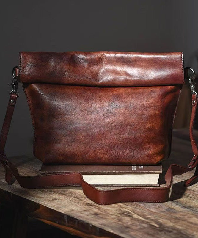 New Retro Large Capacity Leather Cross-body Bag