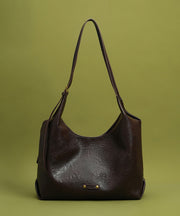 New Retro Large Capacity Solid Durable Faux Leather Women Handbags
