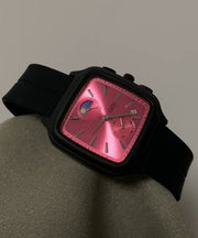 New Rose Stainless Steel Quartz Movement Square Watches