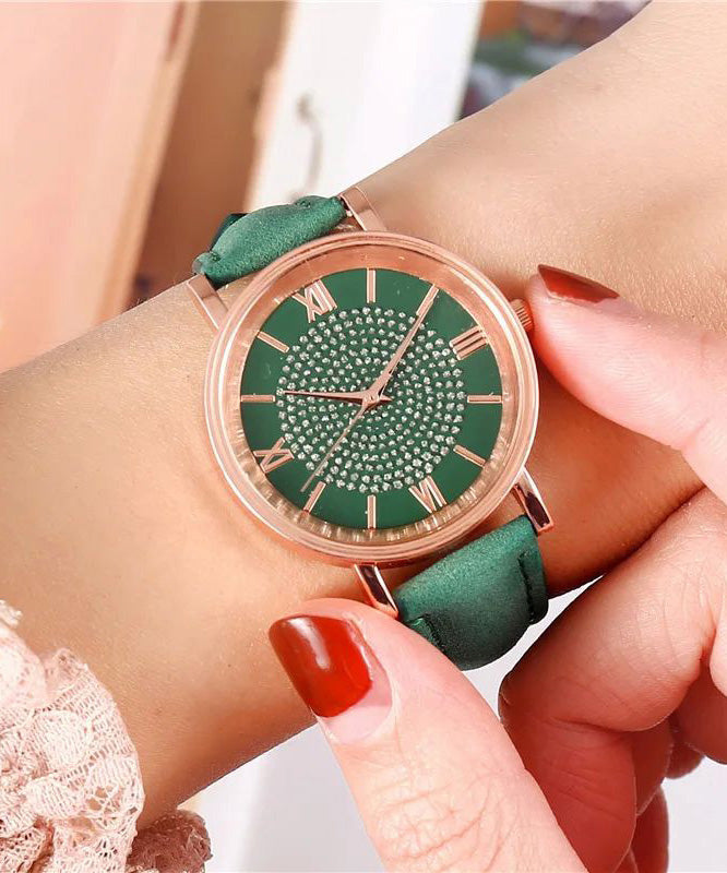 New Style Pink Starry Sky Dial Watches for Women Fashion Roman