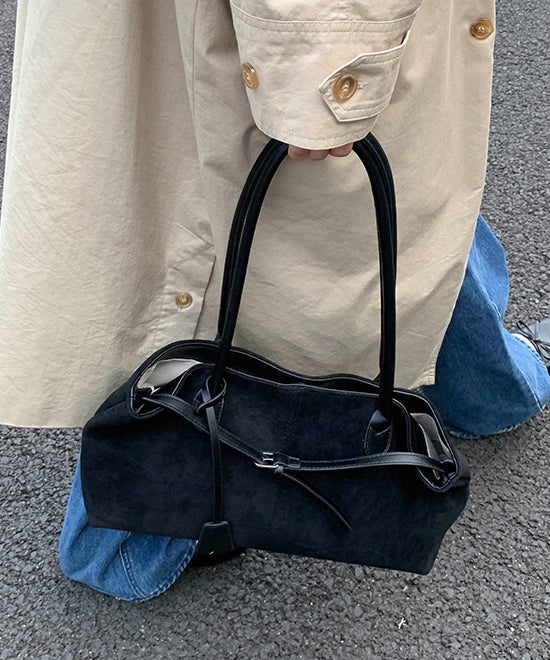 New Stylish Yellow Large Capacity Suede Shoulder Bag