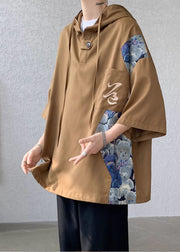 New White Hooded Patchwork Cotton Mens T Shirt Designer Summer