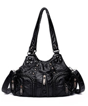 New Yellow Versatile Rivet Large Capacity Shoulder Bag