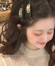 Novelty Black Metal Graphic Hairpin