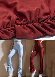 Organic Blue Tummy Control Butt Scrunch Flare Pants