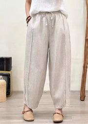 Organic Pink Oversized Patchwork Lace Pants Summer