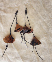 Original Black Sterling Silver Silk Tassel Drop Earrings