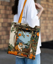 Original Canvas Print Large Capacity Shoulder Bag