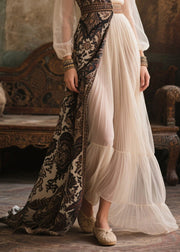 Original Design Asymmetrical Exra Large Hem Chiffon Long Dress Summer