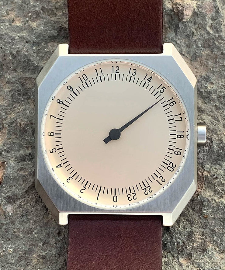 Original Design Black Leather Quartz Movement Square Watches