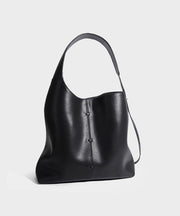 Original Design Blue Large Capacity Calf Leather Shoulder Bag