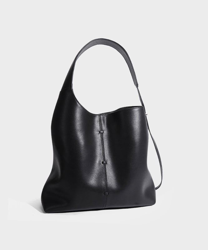 Original Design Blue Large Capacity Calf Leather Shoulder Bag