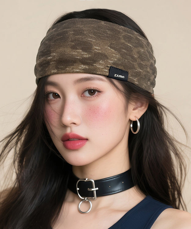 Original Design Camouflage Coffee Baotou Headband