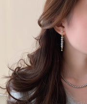 Original Design Colorblock Copper Overgild Pearl Hoop Earrings