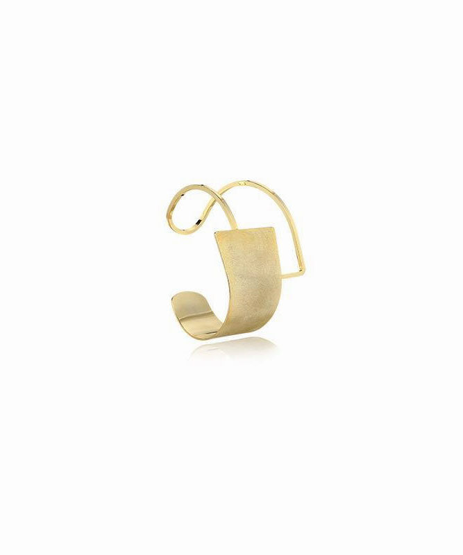 Original Design Gold Metal Asymmetrical Cuff