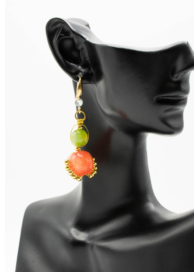 Original Design Gourd Shaped Fine Acrylic Drop Earrings
