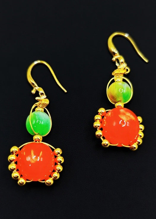 Original Design Gourd Shaped Fine Acrylic Drop Earrings