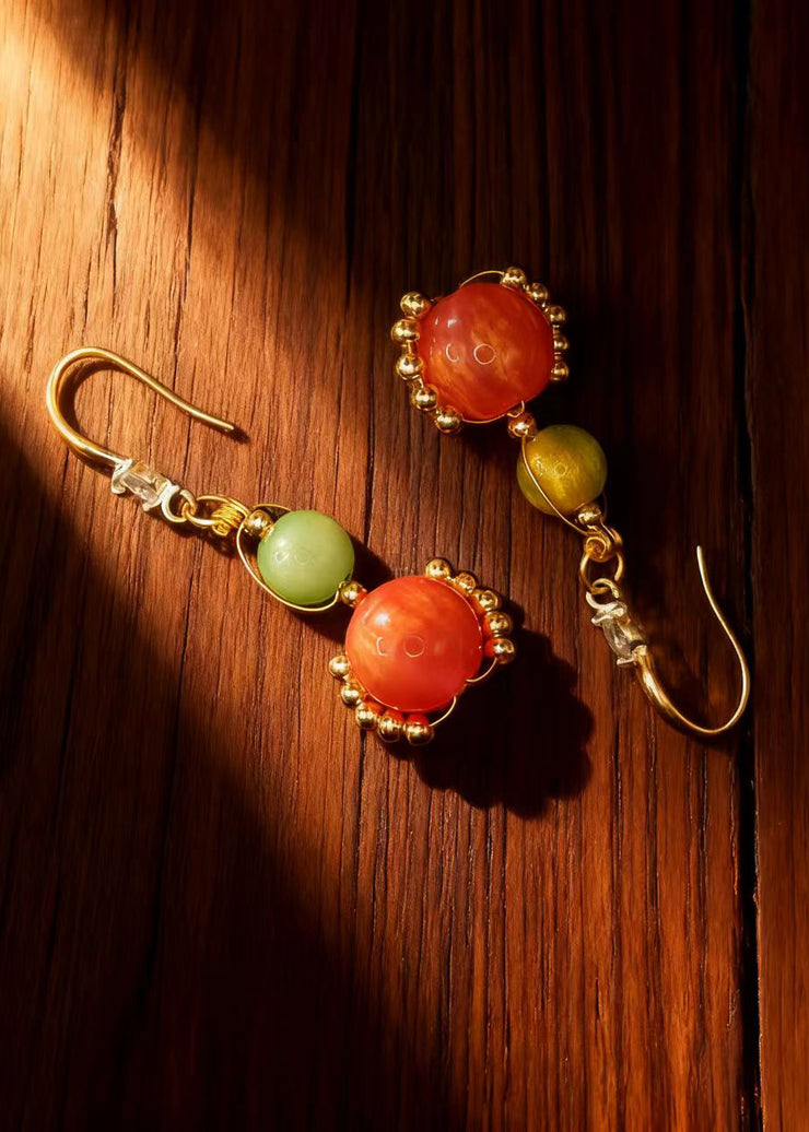 Original Design Gourd Shaped Fine Acrylic Drop Earrings